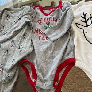 Christmas Gap,Carter 6-9 months onesies